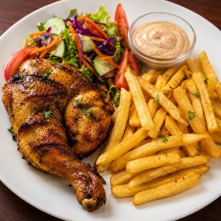 Poulet frites