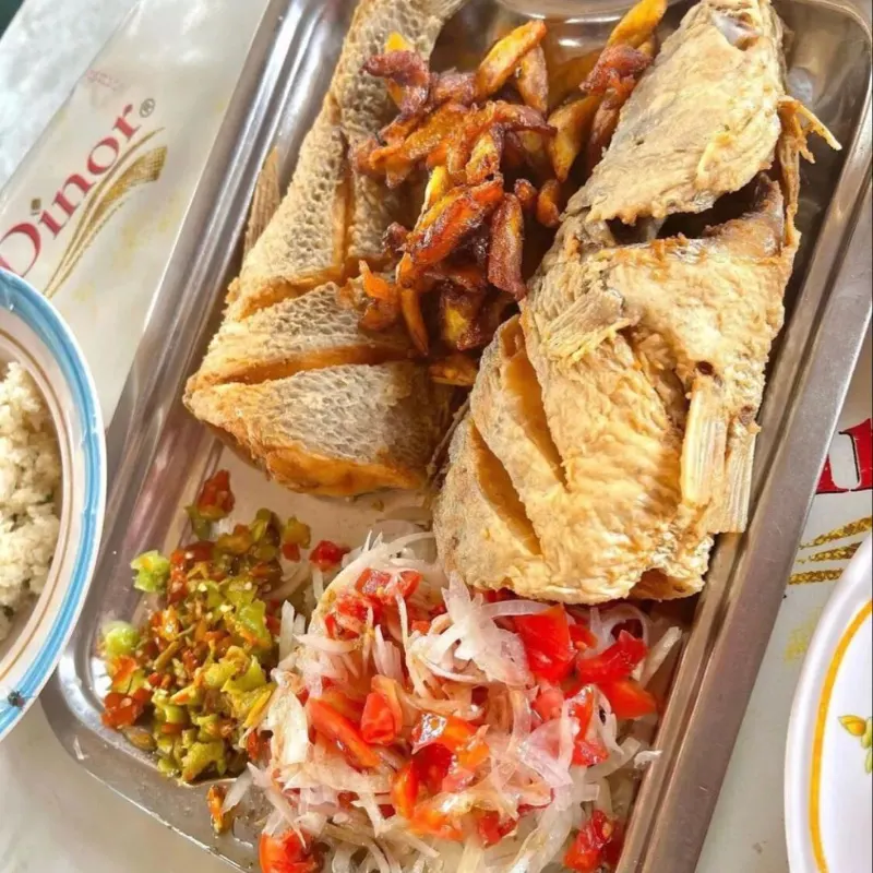 Attiéké poisson grillé